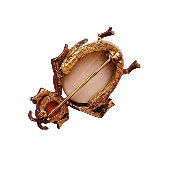 Vintage Panetta Signed Glass Bug Brooch (A2093) - Picture 5 of 6
